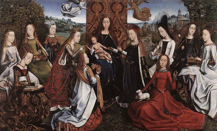Virgin Surrounded by Female Saints